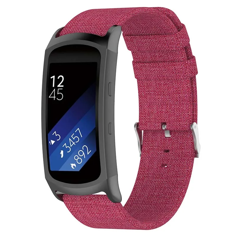 

Canvas Wristband Strap Replacement Watch Band for Samsung Gear Fit 2 Pro R360 R350 R365 JLRJ88