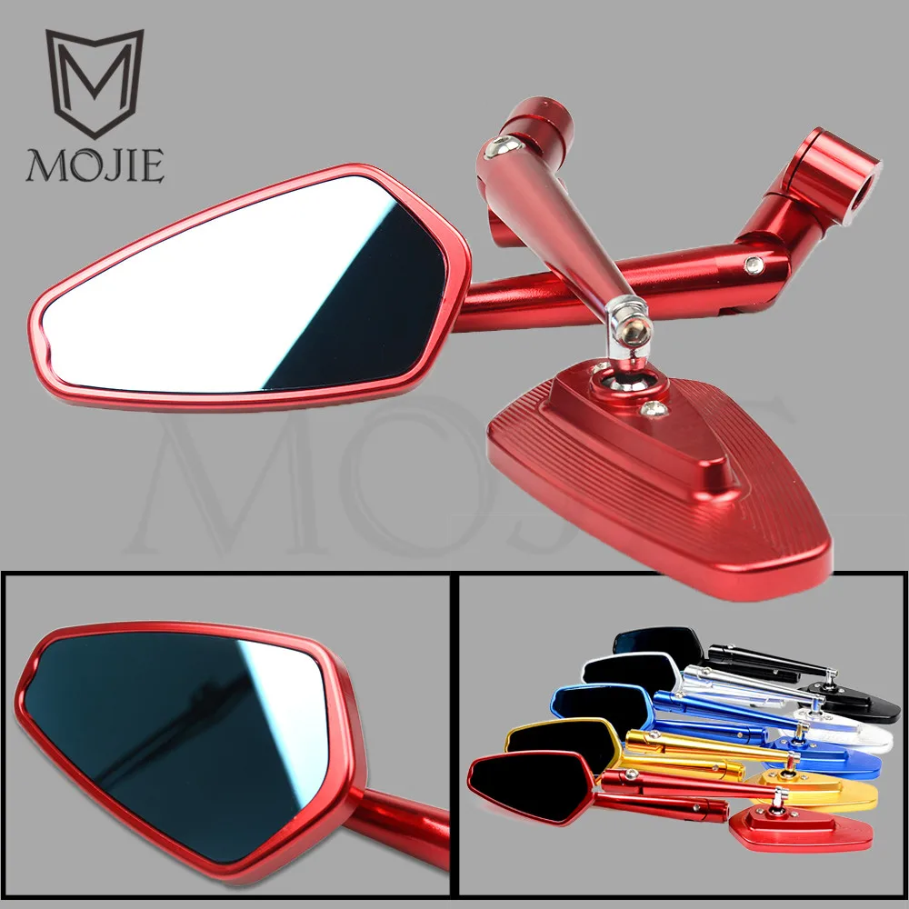 

Rearview Mirror Motorcycle Scooter Rear View Rearview Mirrors Handle Bar End For Honda CBR 250 600 900 1000 RR VFR 800 400 RC51