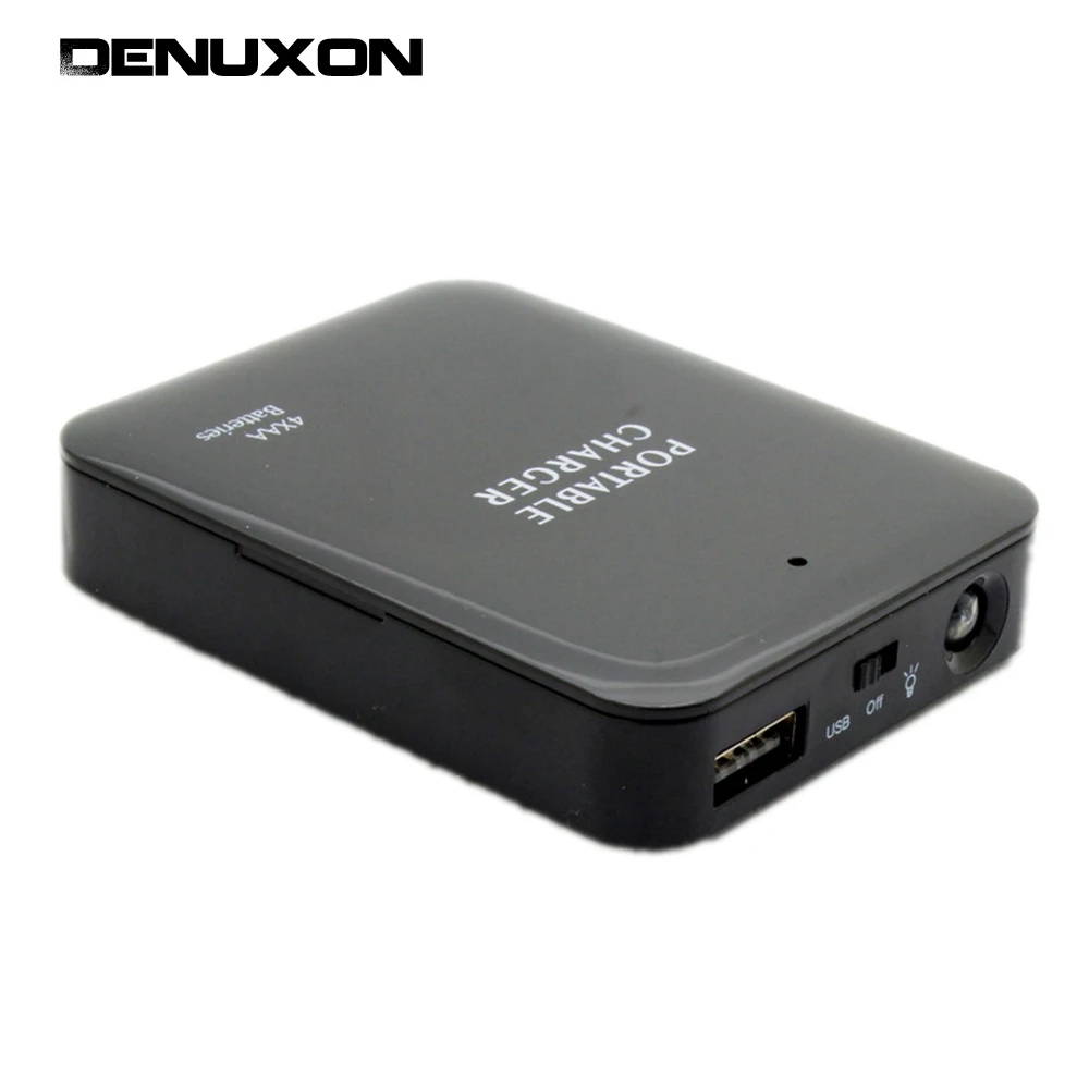 4 ranuras USB recargable AA batería de litio cargador de emergencia caja de carga de energía móvil Base de carga AA baterías externas ► Foto 1/6