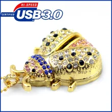 Usb флеш-накопитель 64 ГБ, креативная модель «Жук», USB 3,0, флеш-накопитель, флеш-накопитель, 8 ГБ, 16 ГБ, 32 ГБ, usb Стик, отправить ожерелье