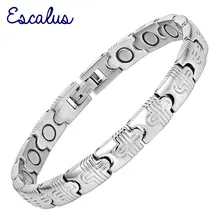 Esescalus Модный магнитный баланс Богемия браслет для женщин из нержавеющей стали посеребренный браслет с цепочкой