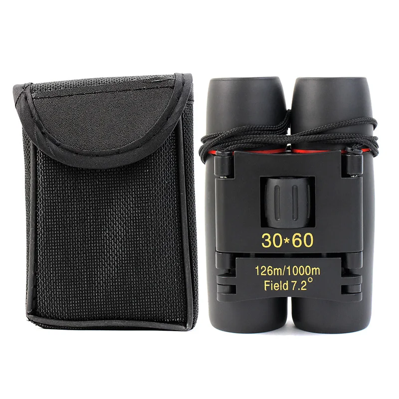 30x60 hd telescope Red film double tube micro optic telescope Outdoor binoculars Outdoor