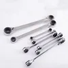 1Piece Double End Ratchet Wrench 4 In 1 Multi Spanner Wrenches Two-way Hand Tools ► Photo 1/4