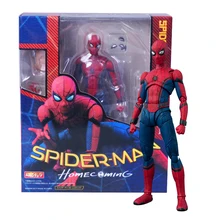 14 см Человек-паук возвращение домой Человек-паук простой стиль и гериок экшн ПВХ фигурка Коллекционная модель игрушки Spide-rman игрушки
