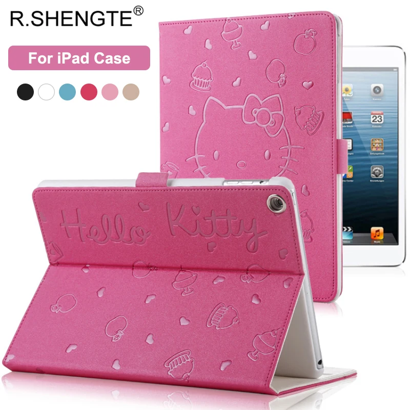 Hello Kitty Pattern Smart Case For iPad 2017 2018 9.7" New Tablet Stand