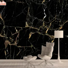 8d роспись на шелке фото настенная бумага 3d контактная настенная бумага s домашний декор настенная бумага s для гостиной черный Золотой Мрамор ТВ фрески искусство