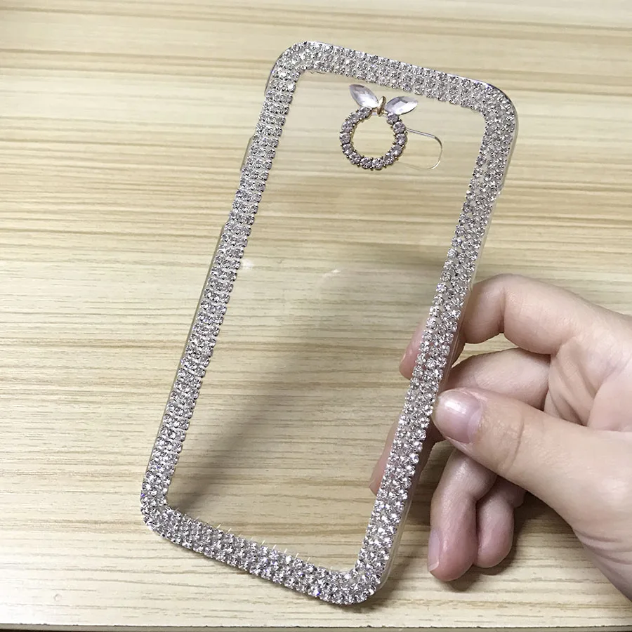 

Rhinestone Case For Samsung Galaxy A3 2017 Glitter Diamond Transparent Cover For Samsung A3 2017 Phone Bag Cases Coque Luxury 3D