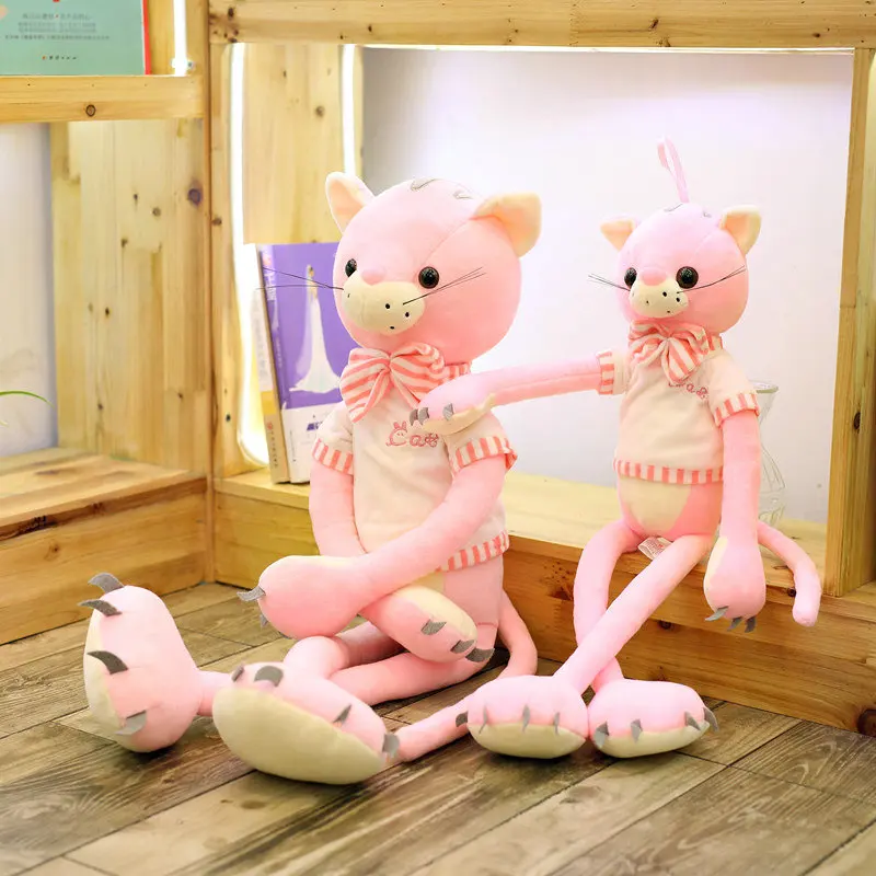 

60-100cm New Sylte Kaiwai Cat Plush Toys Long leggs Cat Plush Dolls Soft Stuffed Animals Toys for Children Brinquedos Best Gifts