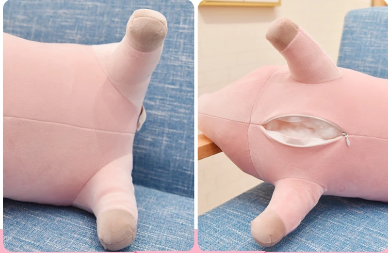 Dorimytrader Lovely Soft Cartoon Piggy Plush Doll Big Stuffed Animal Pig Toy Sleeping Pillow for Baby LOVER Gift 28inch 70cm DY50211 (11)