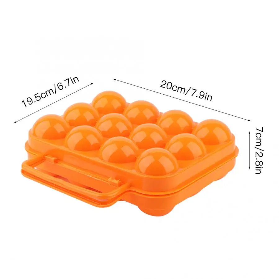 Двухсторонний пластиковый лоток для яиц, коробка для хранения, чехол-держатель, контейнер с ручкой для 12 яиц, коробка для хранения, кухонная коробка для хранения