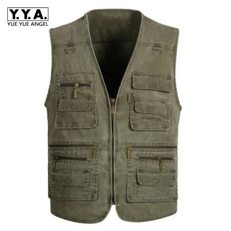 

Free shipping Male Denim Vests Mens Waistcoats Mens Outdoors Cotton Multi Pocket Sleevless Jean Jacket Men Jeans Masculino 7XL