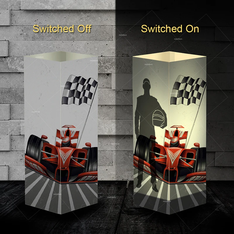 

Car Addiction paper F1 racing car Shape luminaria Lampe USB table desk 3d Led shadow unique night lights