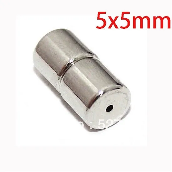 

Cylinder Magnetic Clasps 5MM x 5MM , Rhodium, Strong Magnetism, Jewelry Clasps, Jewelry Findings
