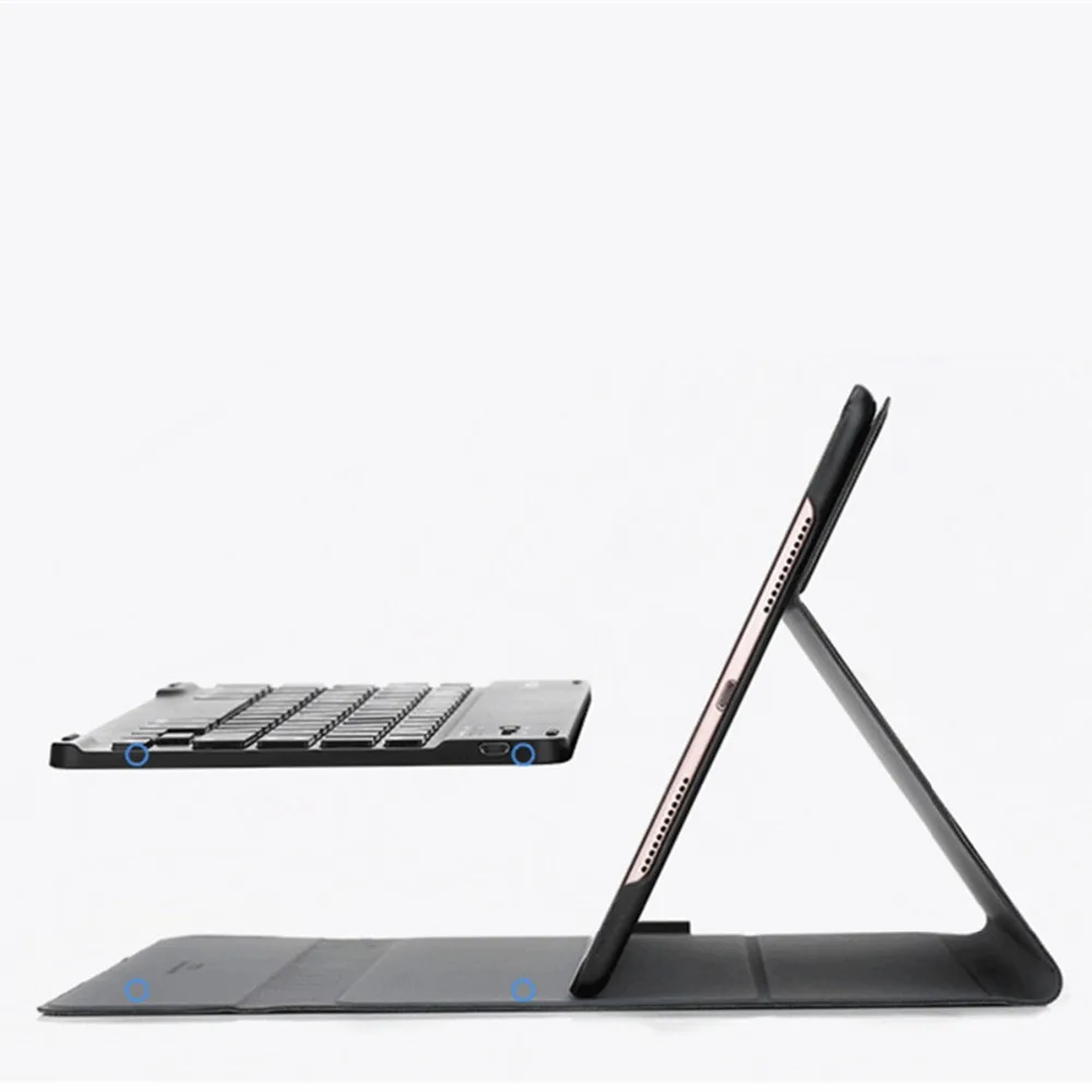 Kemile Портативный кожаный чехол для нового iPad 2017 9 7 дюймовый Беспроводная Bluetooth
