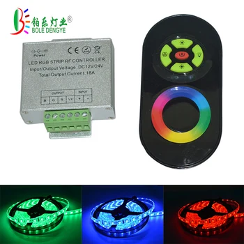 

LED RGB Controller RGB RF Controler Wireless RF Touch Panel LED RGB Dimmer Remote Controller For 2835 5050 RGB LED strip tape