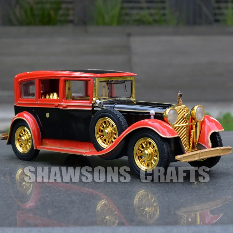 132 Diecast Metal Car Model Toys Vintage Rolls Royce Classic Replica