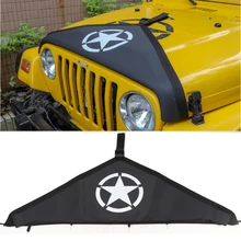 HYZHAUTO – capot de moteur en toile pour Jeep Wrangler TJ 1997 – 2006, 1 pièce, couverture extérieure de protection, accessoires de voiture