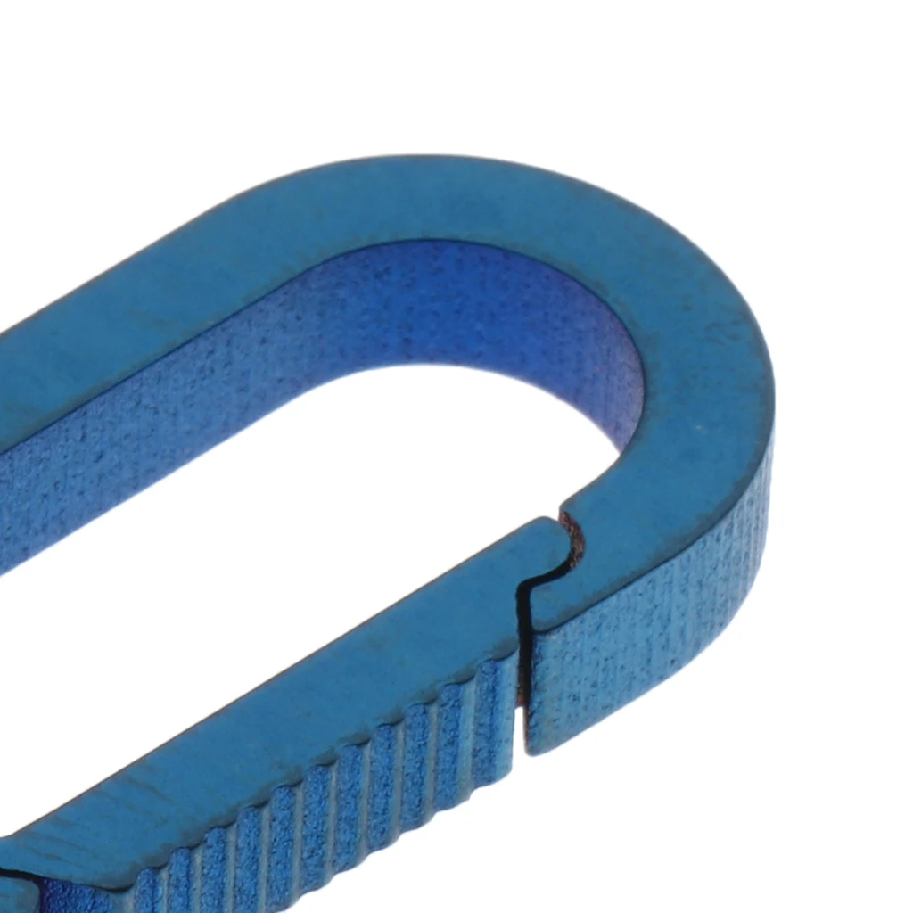 High Strength Outdoor Titanium Alloy Buckle Carabiner Keychain Key Ring Clip Hook Climbing Tool