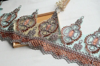 

5 color Lace Trim High Quality Wedding Lace Trim Embroidered Retro Lace Bridal 12.21'' Wide 1 yard