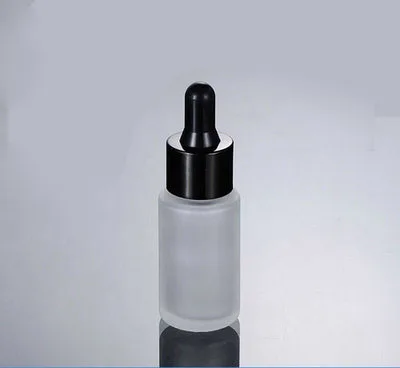Download 50pcs empty Hot 20ML frosted glass dropper with black Lid ...