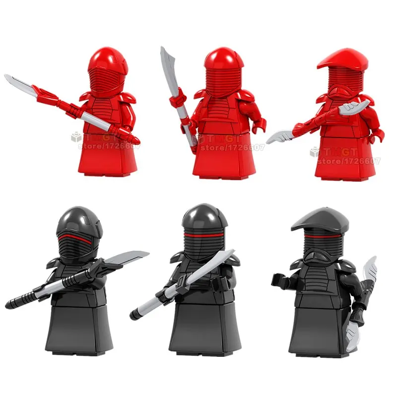 

Single Sale Red Guard Black Guard TROOPE Building Blocks Toys Gifts For Children Friend