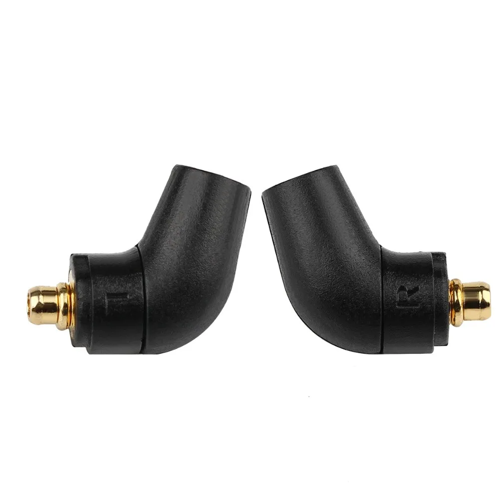 Headphone Plug Adapters HIFI DIY Audio Connector For MMCX ER4SR ER4XR SE315 SE535 UE900 Wire AUX Jack Adapter Black Transparent