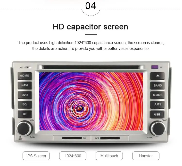 Clearance JDASTON Android 9.1 Car DVD Player For HYUNDAI SANTA FE 2006-2012 Multimedia GPS Navigation 2 Din Car Radio Audio Stereo WIFI 5