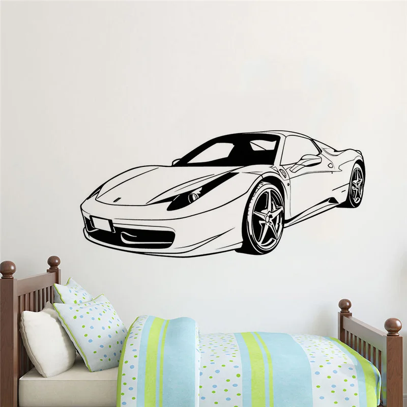 Ferrari Front Sports Car Wall Stickers Nontoxic PVC Wall decal Transport Art Home Decor Wallpaper Bedroom Decoration Mural B020 Ferrari Front Sports Car Wall Stickers Nontoxic PVC Wall decal Transport Art Home Decor Wallpaper Bedroom Decoration Mural B020