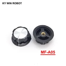 2 шт./лот MF-A05 A05 Ручка потенциометра Внутренняя крышка 6 мм 45x20 мм поворотный переключатель бакелитовая ручка медный сердечник внутренняя для WHT118 WX050