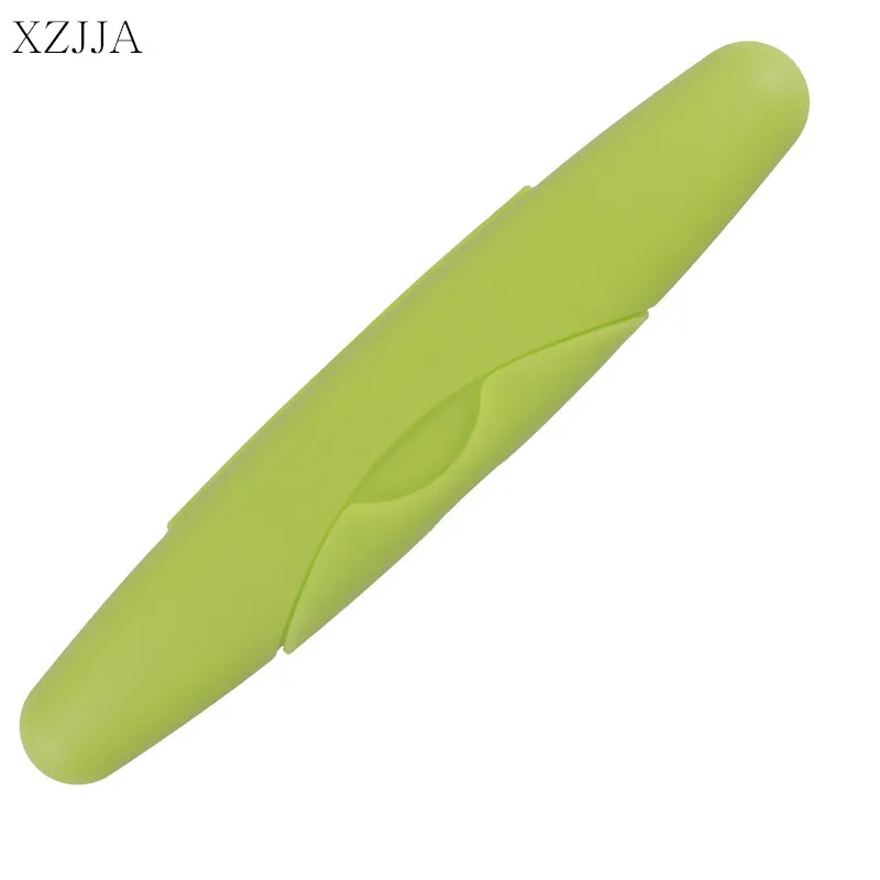 

XZJJA 1PC Pure Color Tooth Brush Storage Box Travel Portable Toothbrush Tableware Fork Spoons Protect Container Case Holder