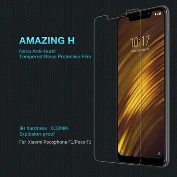 

Pocophone F1 glass screen protector 6.18" Tempered glass for Pocophone F1 protective film screen protection camera on xiaomi