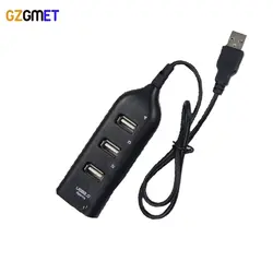 50 см длина 4 Порты USB 2.0 хаб usb Порты и разъёмы USB HUB Портативный концентратор USB разветвитель для рабочего ноутбука Mini ПК