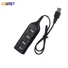 50cm length 4 Ports USB 2.0 Hub Port Portable Splitter for desktop Laptop mini pc
