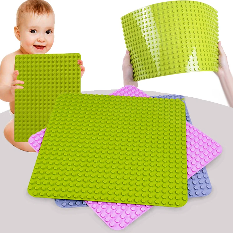 

Big Size Blocks Base Plate 404/512/572/764 Dots Baseplate DIY Building Blocks Toys For Children Compatible Legoings Duploe Gifts