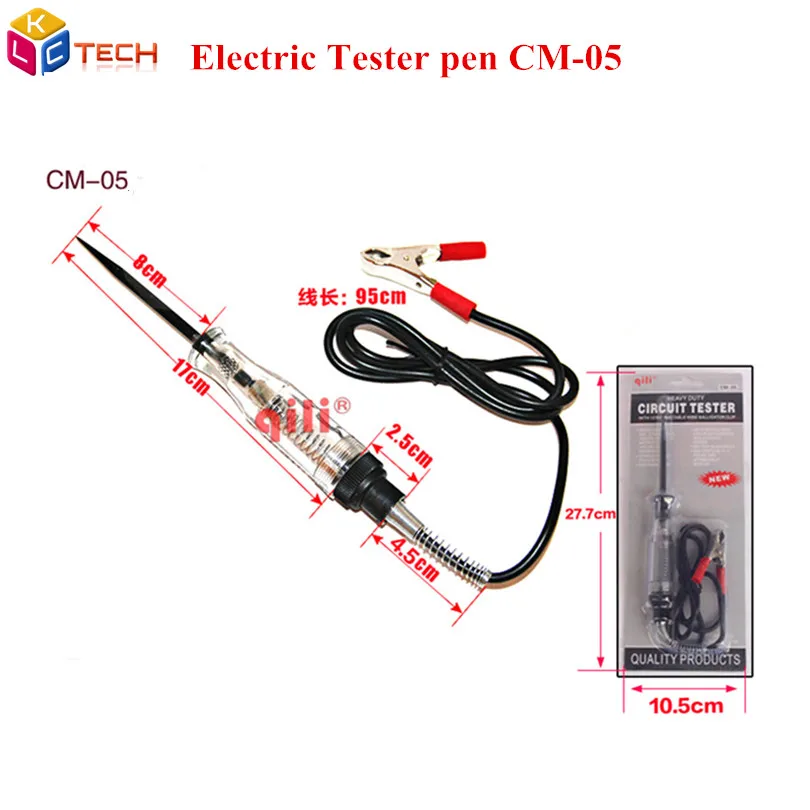 10 шт./лот Qili CM-05 тестовый Прибор Многофункциональный Авто напряжение Тетер Ручка Авто Грузовик Мотоцикл цепи ручка тестера напряжения Тестовый инструмент