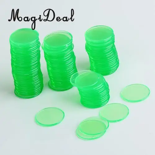 MagiDeal 400pcs PRO Count Bingo Chips Markers for Bingo Game Cards 3/4 Inch 4 Colors PRO Count Bingo Chips Pub Camping Travel