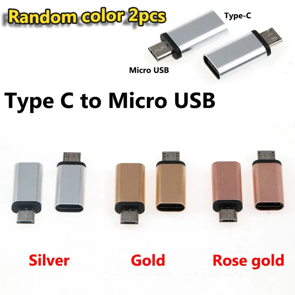 JCD 2X USB адаптер USB C к Micro USB конвертер Кабель type C адаптер USB 3,0 для iphone X 8 7 6 5 для huawei p10 p9 OTG адаптер