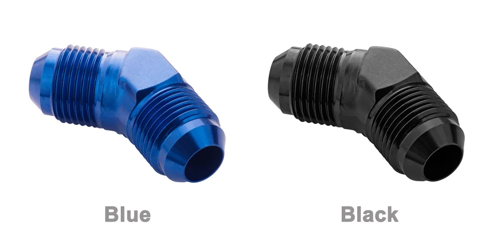 AN-6 JIC 90 grados codo de flujo completo Acoplador Hembra Adaptador de montaje de manguera de combustible