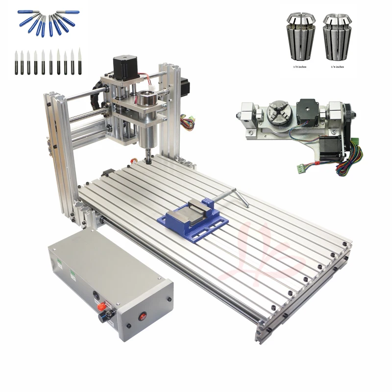 Гравировальный станок 5 осей CNC 6020 деревообрабатывающий фрезерный станок с usb-портом