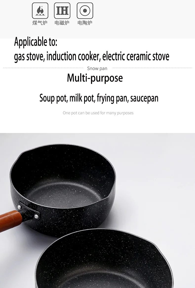 Belibuy котел из алюминиевого сплава чугунный кухонный вок Сковорода для блинов сковорода антипригарная сковорода для газовых плит индукционная плита