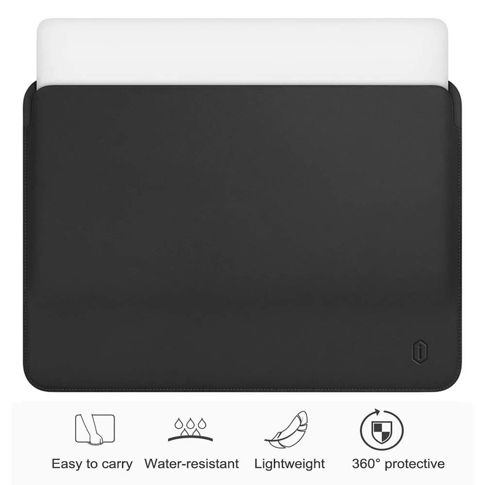 Цена WiWU сумка из искусственной кожи для MacBook Pro 13 рукав Ультратонкий чехол для ноутбука для MacBook Pro 15 водостойкий для MacBook Air 13 Чехол