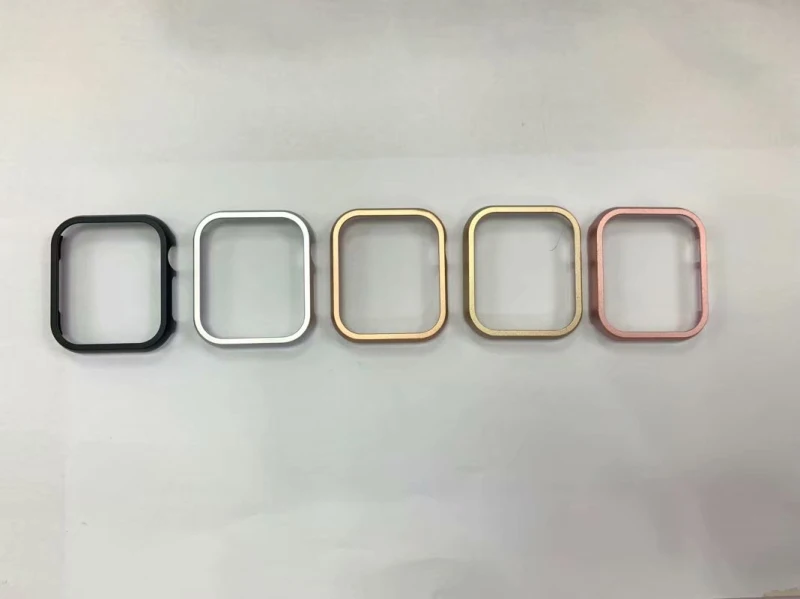 Чехол для Apple Watch 40 мм, 44 мм, серия 4, 5, алюминиевая рама, металлический сплав, Защитный протектор, бампер для iWatch 38 мм, 42 мм