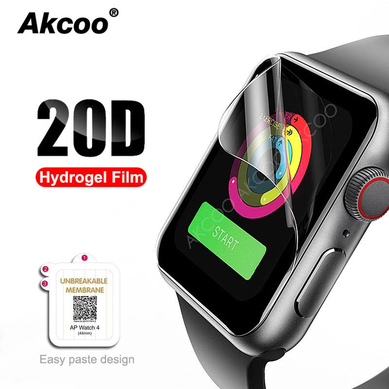 

Akcoo Hydrogel full cover film for Apple watch 5 screen protector scratch resistant screen film for apple watch series 1 2 3 4 5