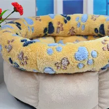 2016NEW pet кровать Кошкин дом маленькая собака моющиеся коралловый флис теплый 3 Размер 3 вида цветов