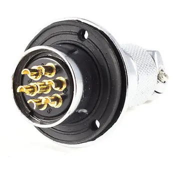 

Metal Flange 25mm Head GX25-7 7Pin Male Aviation Connector