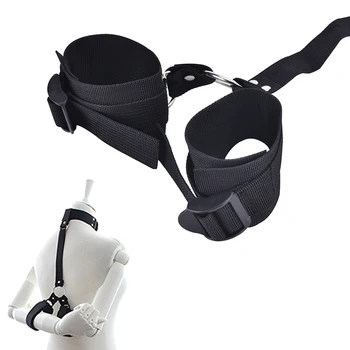 

Neck Collar To Hand Restraint Bondage Hand Cuffs Toys For Couple Exotic Accessories