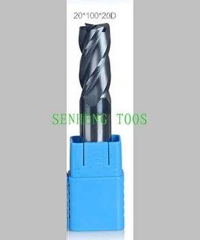 

1PCS 20.0*50C*100*20D HRC45 Four flute TUNGSTEN STEEL CARBIDE ENDMIL MILLING CUTTER LATH TOOLS