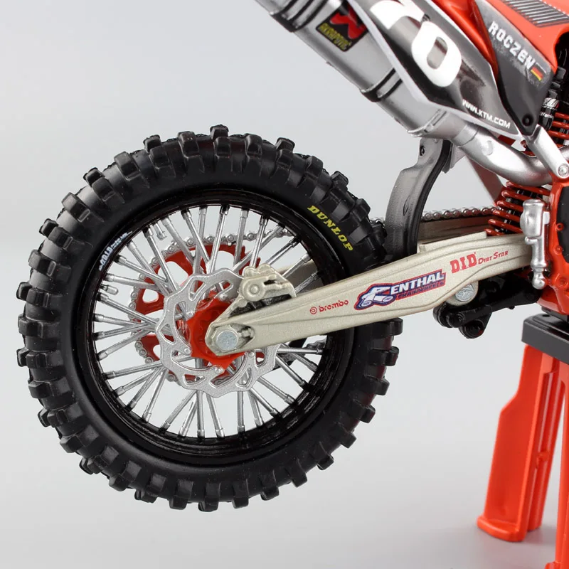 1/12 весы 2012 KTM 250 SX-F № 70 racer Кен ROEN N red bull Мотоцикл Мотокросс Байк Diecasts и игрушка транспортных средств модель эндуро