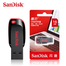 SanDisk CZ50 usb флэш-накопитель Флешка 16 ГБ 32 ГБ 64 ГБ 128 Гб карта памяти Металлический накопитель usb 2,0 флэш-диск