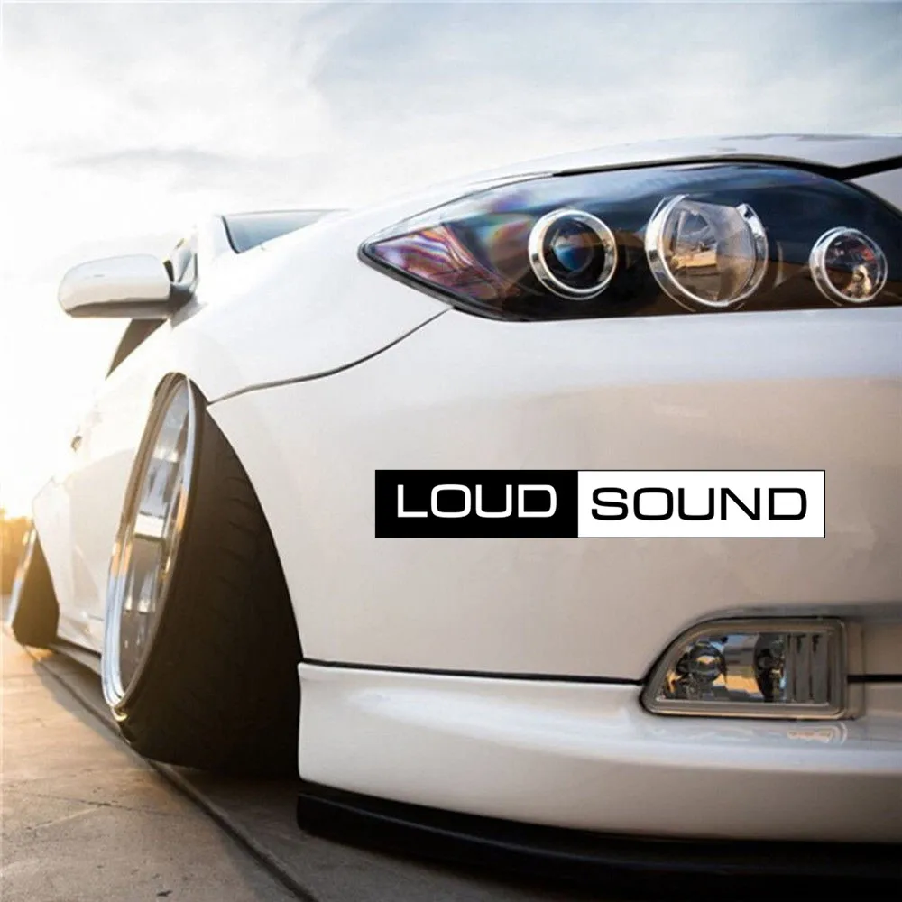 CS 732#5*23см LOUD SOUND водонепроницаемые наклейки на авто машину черный ПВХ печатный